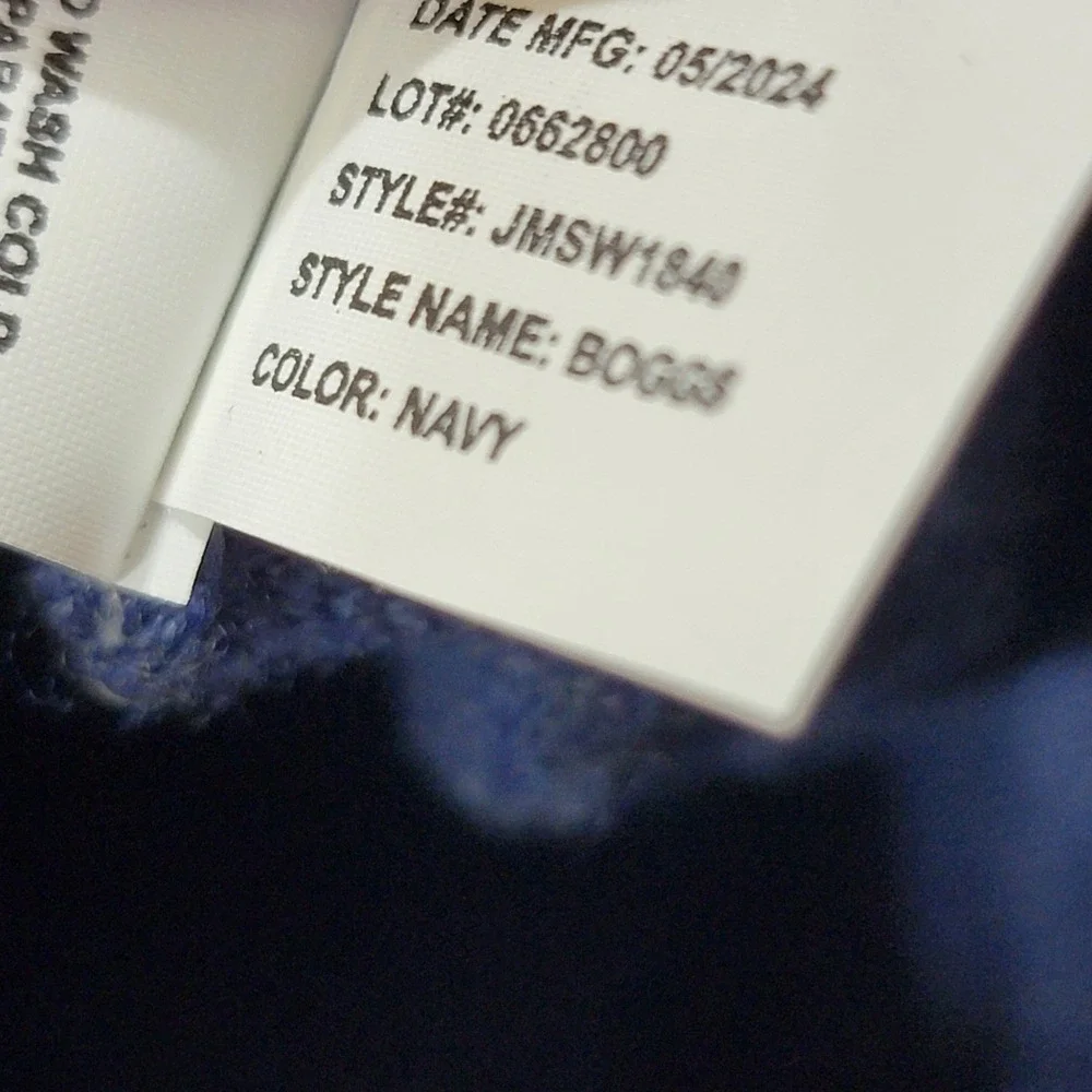 Johnnie-O Boggs Navy Extrafine Merino‎ Wool Crewneck Sweater Mens XXL JMSW1840